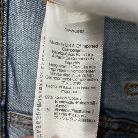 Madewell The Perfect Vintage Jean Size 29 Ainsworth Medium Wash High Rise Frayed - Picture 9 of 11